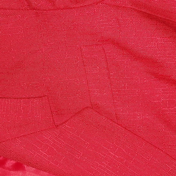 Vintage jacket Kasper blazer red single button closure rayon polyester mix - Picture 6 of 11